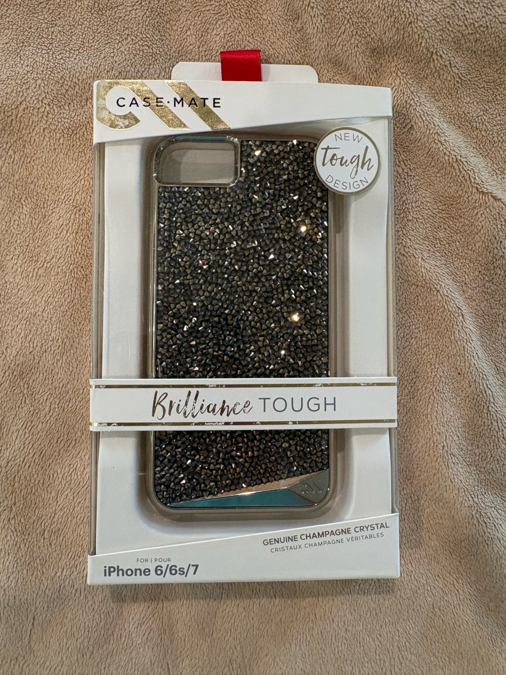 Brilliance Tough Sparkling Black Phone Case IPhone 6 6s 7 NEW